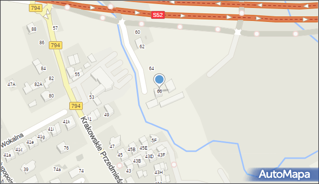 Zielonki, Bankowa, 66, mapa Zielonki