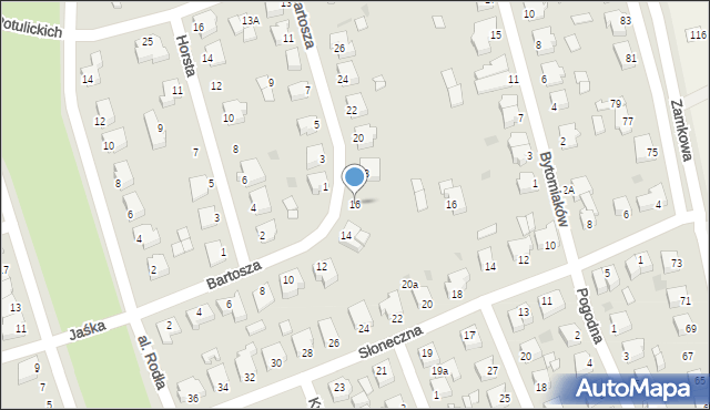 Złotów, Bartosza Franciszka, 16, mapa Złotów