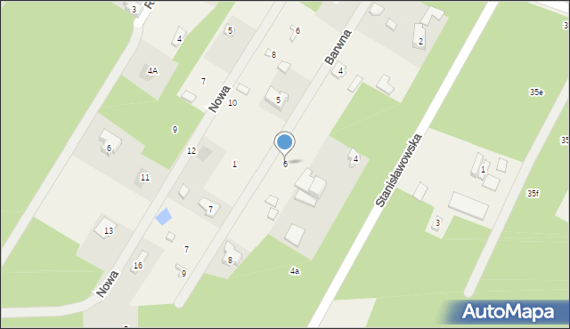 Zofiówka, Barwna, 6, mapa Zofiówka