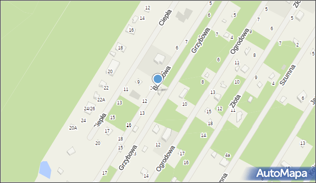 Zofiówka, Baśniowa, 11, mapa Zofiówka