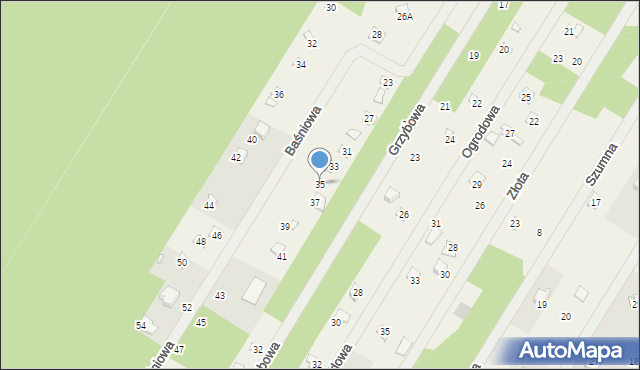 Zofiówka, Baśniowa, 35, mapa Zofiówka