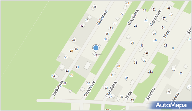 Zofiówka, Baśniowa, 41, mapa Zofiówka