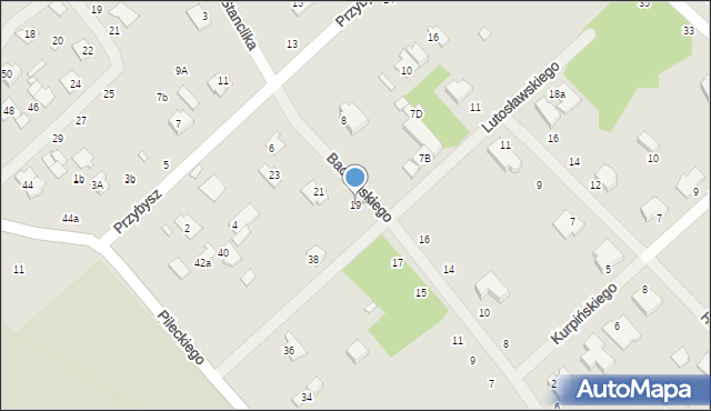 Żyrardów, Baczyńskiego Krzysztofa Kamila, 19, mapa Żyrardów