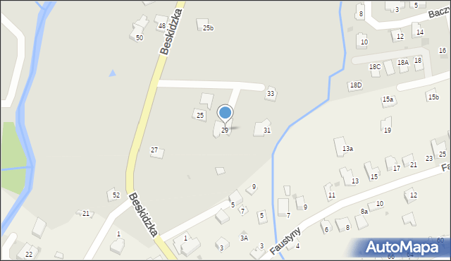 Andrychów, Beskidzka, 29, mapa Andrychów