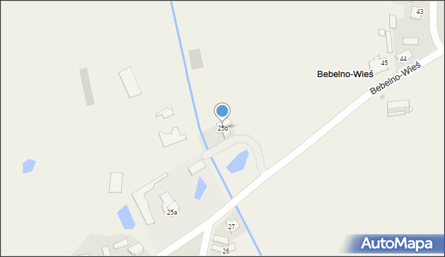 Bebelno-Wieś, Bebelno-Wieś, 25b, mapa Bebelno-Wieś
