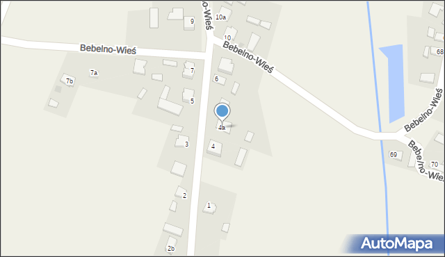 Bebelno-Wieś, Bebelno-Wieś, 4a, mapa Bebelno-Wieś