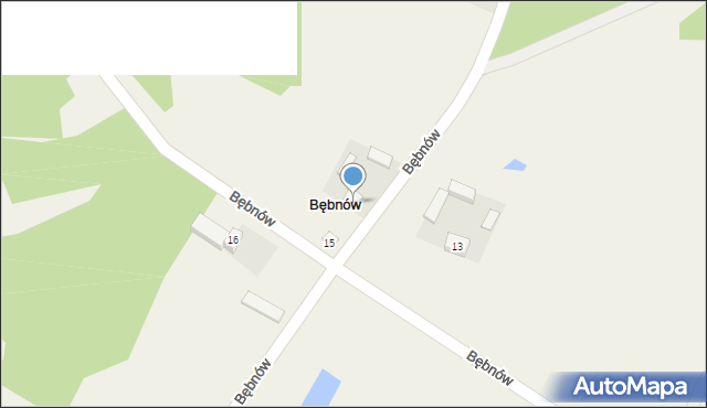 Bębnów, Bębnów, 12, mapa Bębnów