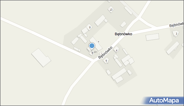 Bębnówko, Bębnówko, 6, mapa Bębnówko