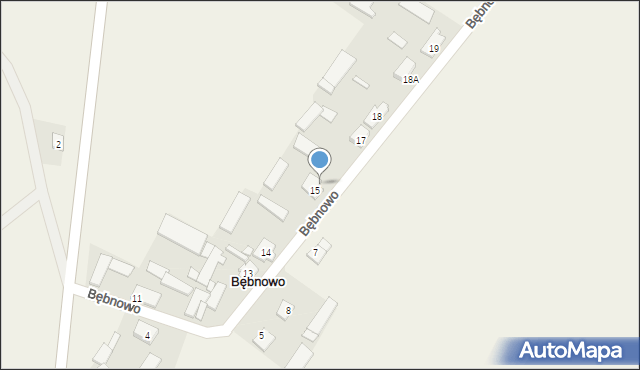 Bębnowo, Bębnowo, 16, mapa Bębnowo