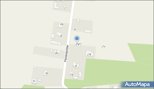 Bechcice-Parcela, Bechcice-Parcela, 17a, mapa Bechcice-Parcela