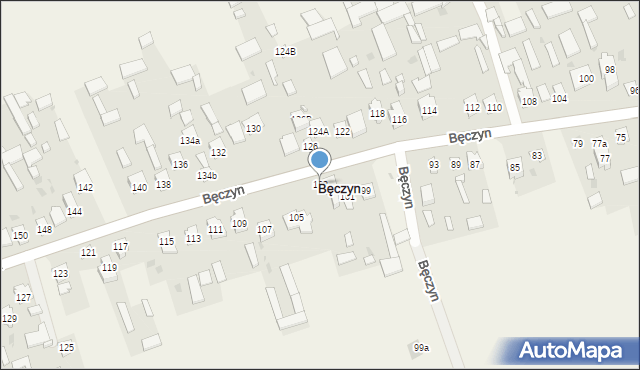 Bęczyn, Bęczyn, 103, mapa Bęczyn