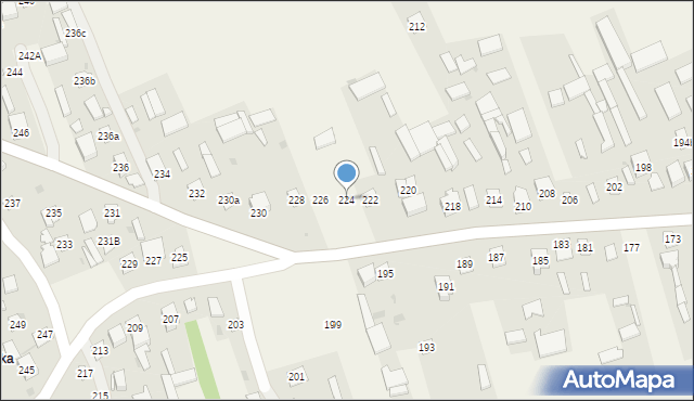 Bęczyn, Bęczyn, 224, mapa Bęczyn