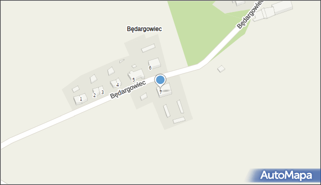 Będargowiec, Będargowiec, 7, mapa Będargowiec