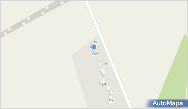 Będargowo, Będargowo, 13j, mapa Będargowo