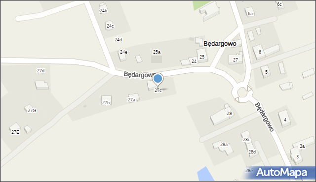 Będargowo, Będargowo, 27c, mapa Będargowo