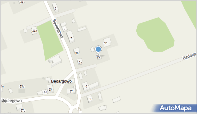 Będargowo, Będargowo, 6c, mapa Będargowo