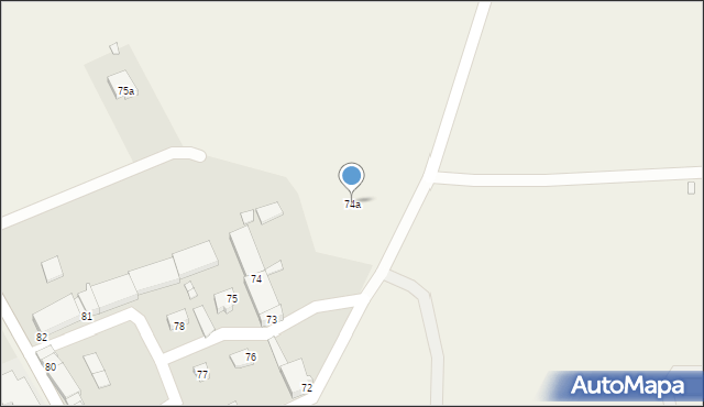 Będargowo, Będargowo, 74a, mapa Będargowo
