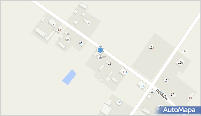 Będków, Będków, 10, mapa Będków