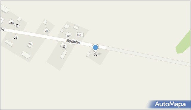 Będków, Będków, 31, mapa Będków