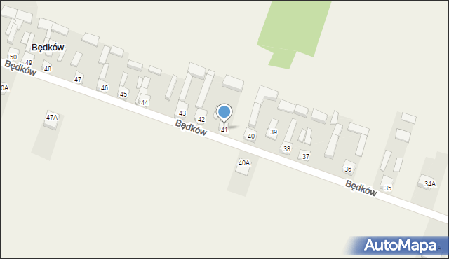 Będków, Będków, 41, mapa Będków