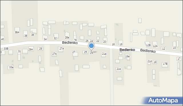 Bedlenko, Bedlenko, 23, mapa Bedlenko