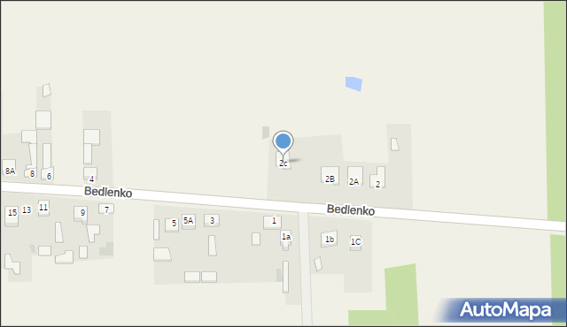 Bedlenko, Bedlenko, 2c, mapa Bedlenko