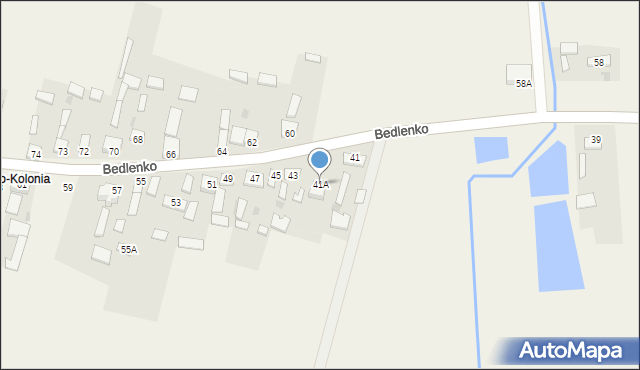 Bedlenko, Bedlenko, 41A, mapa Bedlenko