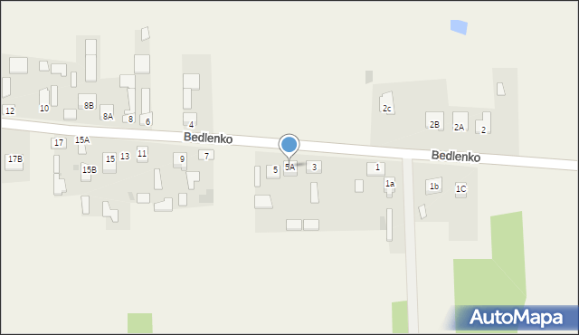 Bedlenko, Bedlenko, 5A, mapa Bedlenko