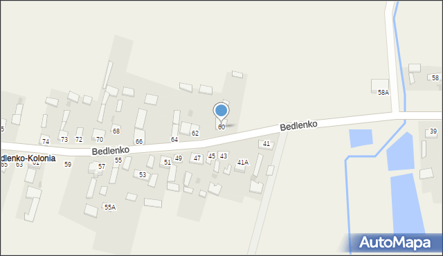 Bedlenko, Bedlenko, 60, mapa Bedlenko