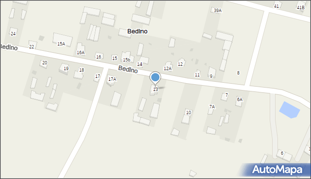 Bedlno, Bedlno, 13, mapa Bedlno