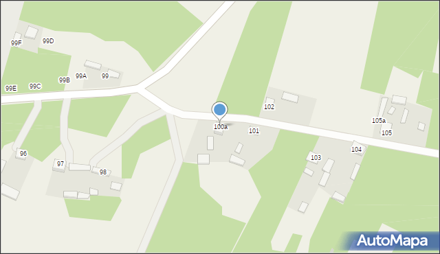 Bedlno, Bedlno, 100a, mapa Bedlno