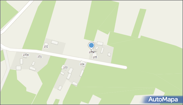 Bedlno, Bedlno, 105a, mapa Bedlno