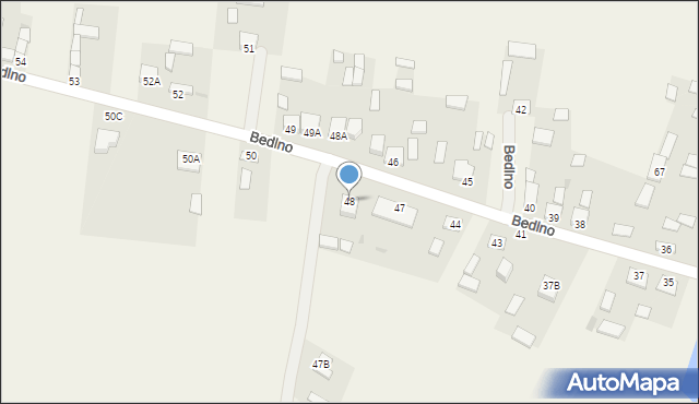 Bedlno, Bedlno, 48, mapa Bedlno