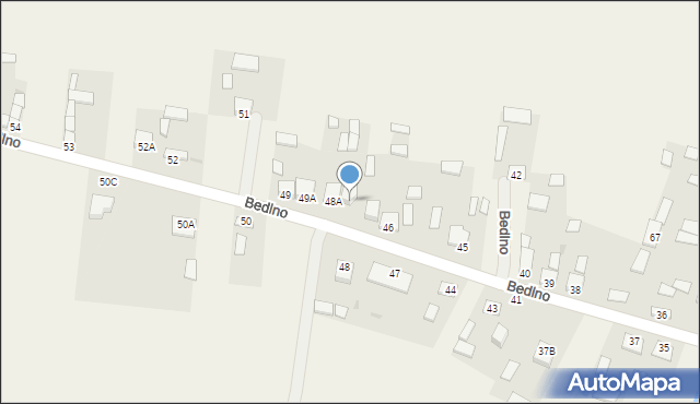 Bedlno, Bedlno, 48B, mapa Bedlno