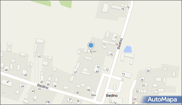 Bedlno, Bedlno, 71, mapa Bedlno