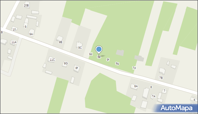 Bedlno, Bedlno, 9e, mapa Bedlno