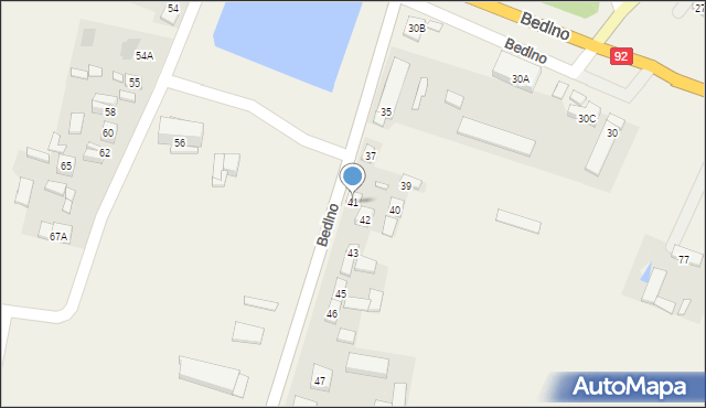 Bedlno, Bedlno, 41, mapa Bedlno