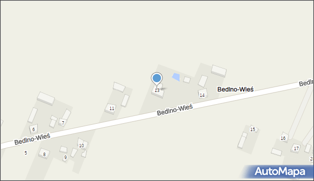 Bedlno-Wieś, Bedlno-Wieś, 13, mapa Bedlno-Wieś
