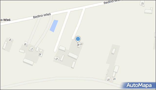 Bedlno-Wieś, Bedlno-Wieś, 18, mapa Bedlno-Wieś