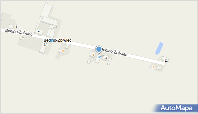 Bedlno-Żbiwiec, Bedlno-Żbiwiec, 10, mapa Bedlno-Żbiwiec