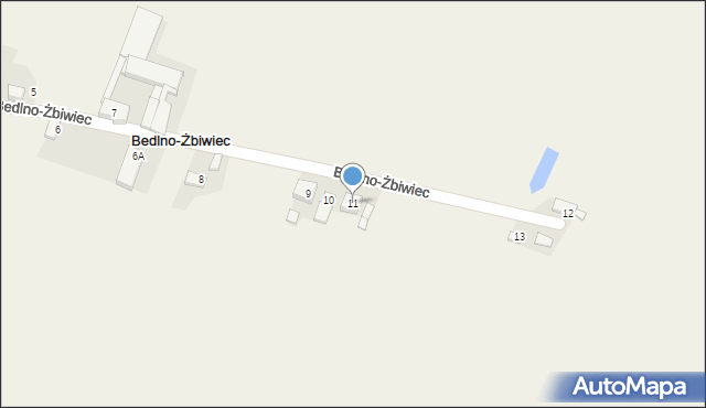 Bedlno-Żbiwiec, Bedlno-Żbiwiec, 11, mapa Bedlno-Żbiwiec