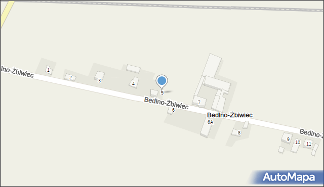 Bedlno-Żbiwiec, Bedlno-Żbiwiec, 5, mapa Bedlno-Żbiwiec