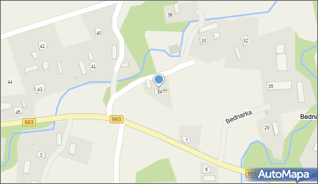 Bednarka, Bednarka, 34, mapa Bednarka