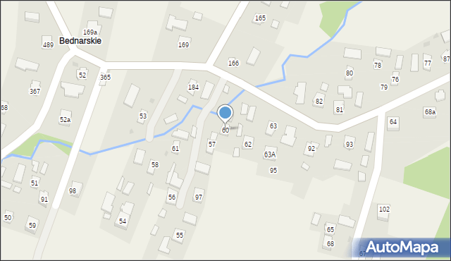 Bednarka, Bednarka, 60, mapa Bednarka