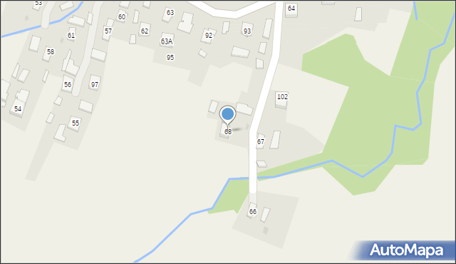 Bednarka, Bednarka, 68, mapa Bednarka