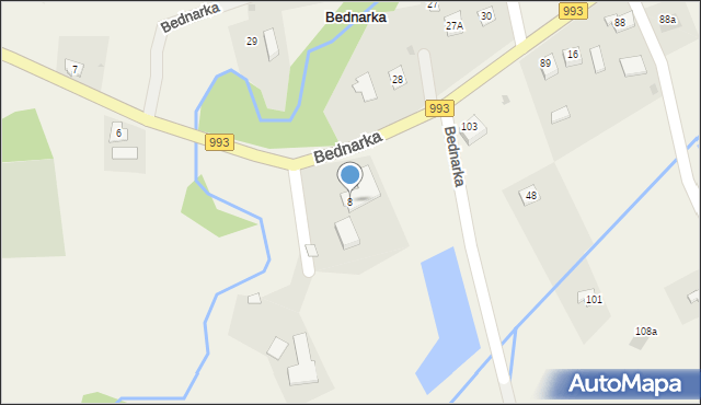 Bednarka, Bednarka, 8, mapa Bednarka