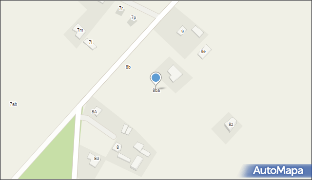 Będomin, Będomin, 8ba, mapa Będomin