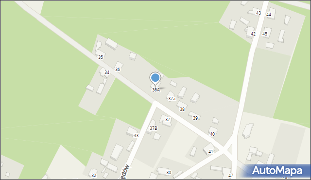 Będów, Będów, 36A, mapa Będów