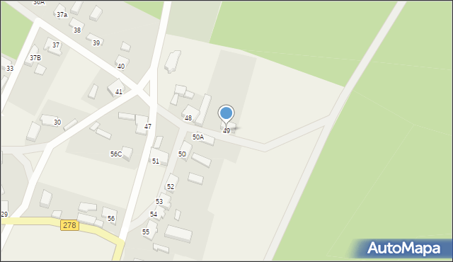 Będów, Będów, 49, mapa Będów