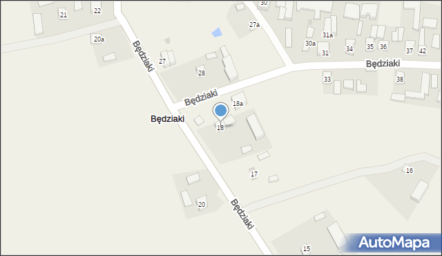 Będziaki, Będziaki, 18, mapa Będziaki